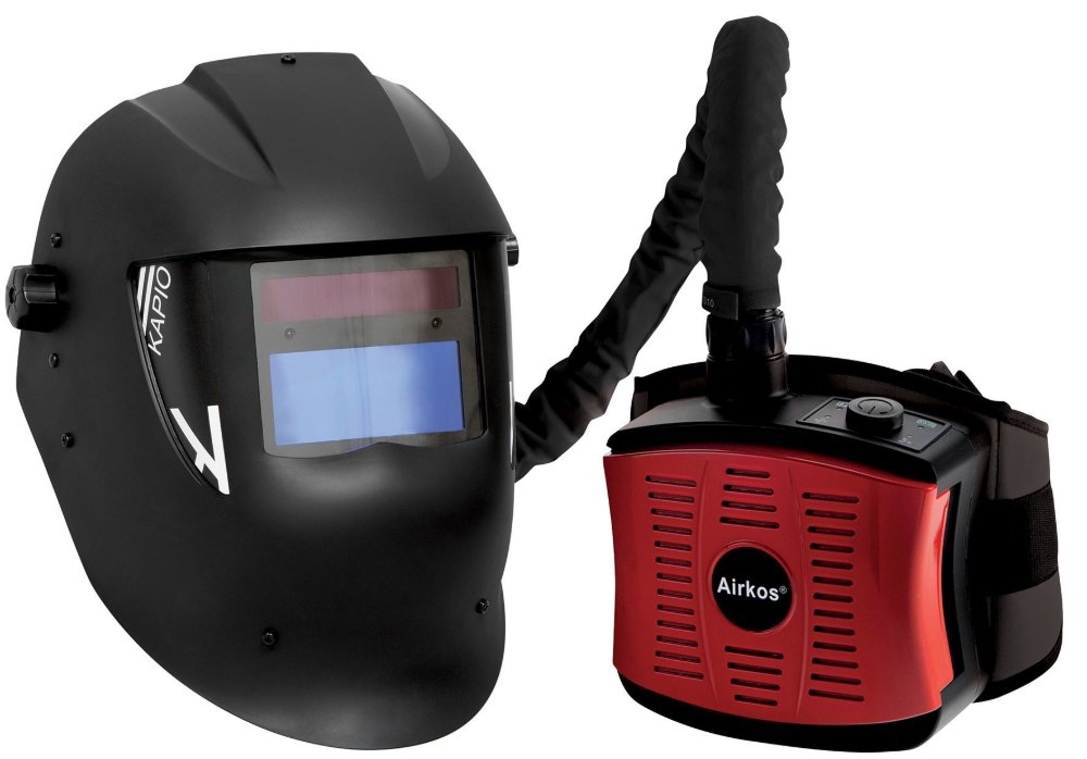 Kapio Black S3 Air Fed Welding Helmet AES